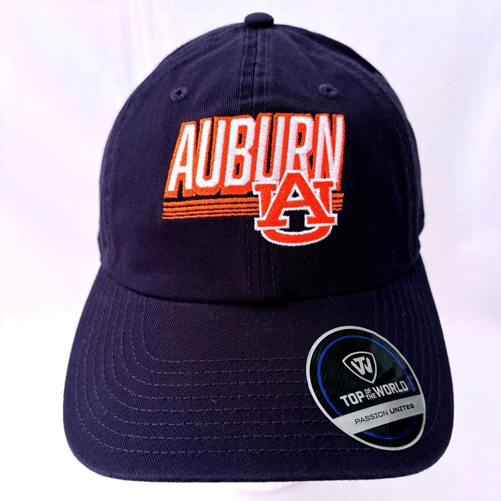 Top of the World NCAA University of Auburn Tigers Embroidered Slice Logo Hat